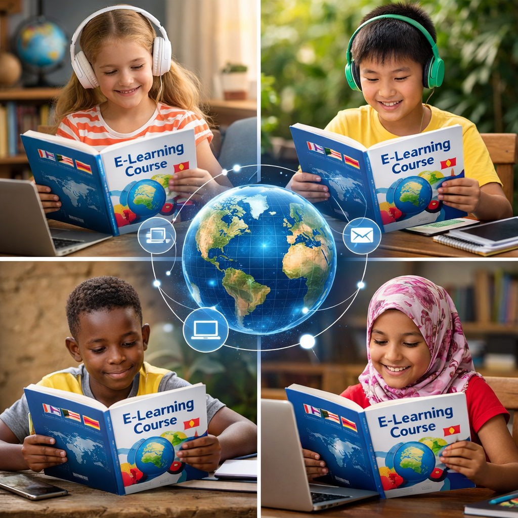 The same course available to children around the world. Made possible with localization.