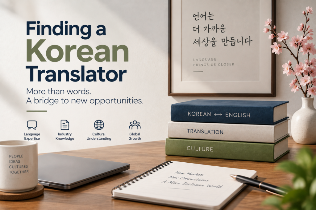 Finding a Korean Translator